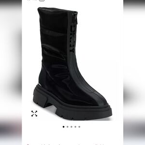 NEW DKNY Fiza Black Winter Boots